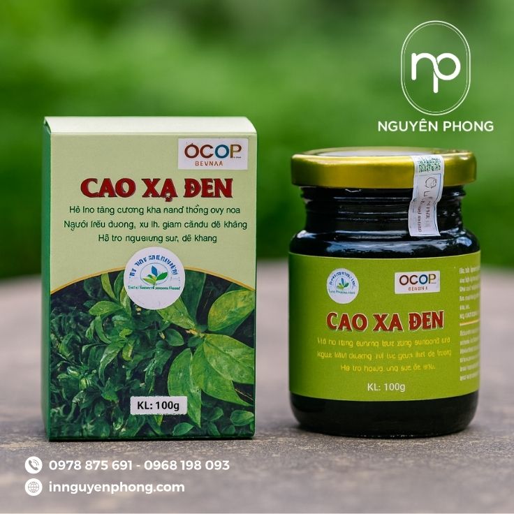 In hộp giấy đựng cao xạ đen 
